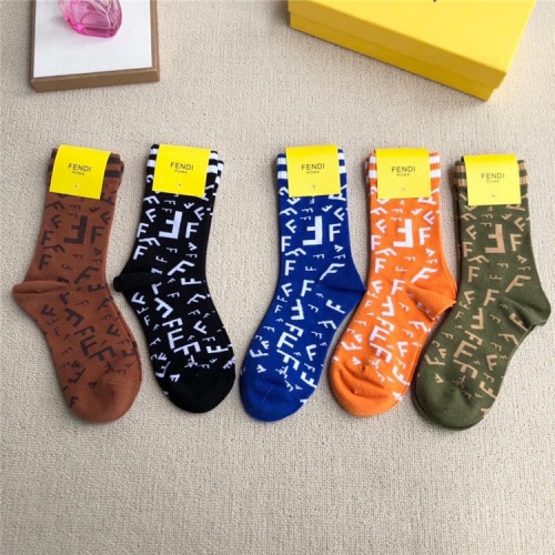 Replica Fendi Socks #835385 $25.00 USD for Wholesale