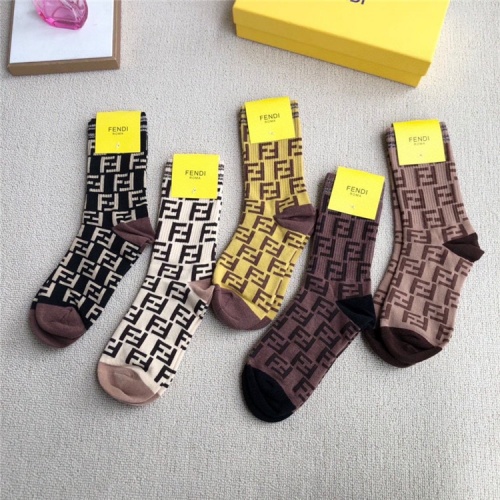 Replica Fendi Socks #835386 $25.00 USD for Wholesale
