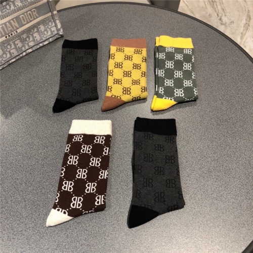 Replica Balenciaga Socks #835391 $27.00 USD for Wholesale