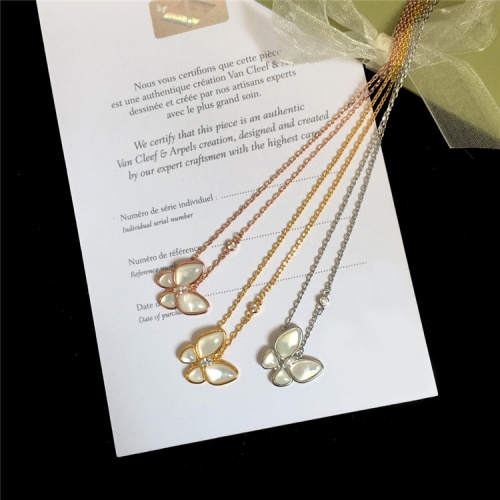 Replica Van Cleef & Arpels Necklaces For Women #835398 $29.00 USD for Wholesale