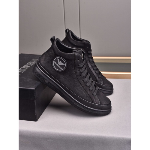 Replica Armani High Tops Shoes For Men #835521 $82.00 USD for Wholesale