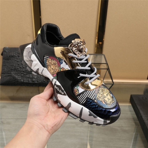 Replica Versace Casual Shoes For Men #835553 $85.00 USD for Wholesale