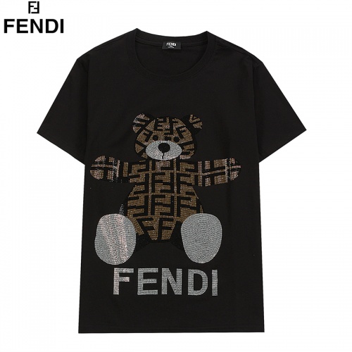 Fendi T-Shirts Short Sleeved For Men #835748 $32.00 USD, Wholesale Replica Fendi T-Shirts