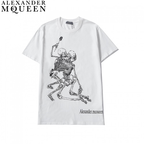 Alexander McQueen T-shirts Short Sleeved For Men #836006 $27.00 USD, Wholesale Replica Alexander McQueen T-shirts