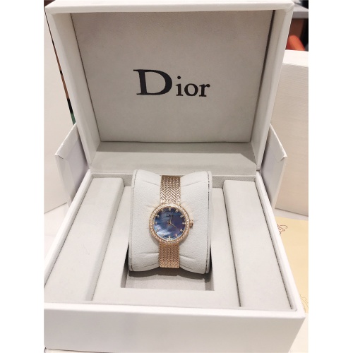 Replica Christian Dior AAA Quality Watches In Gold For Women #836334 $96.00 USD for Wholesale