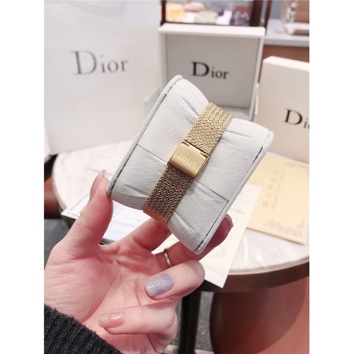 Replica Christian Dior AAA Quality Watches In Gold For Women #836334 $96.00 USD for Wholesale