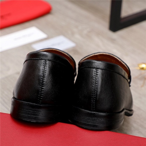 Replica Salvatore Ferragamo Leather Shoes For Men #836687 $82.00 USD for Wholesale