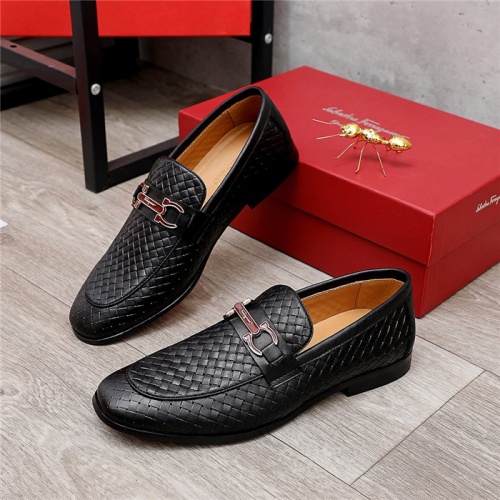 Salvatore Ferragamo Leather Shoes For Men #836688 $82.00 USD, Wholesale Replica Salvatore Ferragamo Leather Shoes