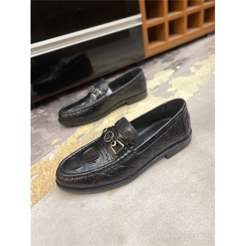 Replica Armani Leather Shoes For Men #836745 $82.00 USD for Wholesale
