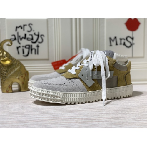 Off-White High Tops Shoes For Men #837110 $98.00 USD, Wholesale Replica Off-White High Tops Shoes