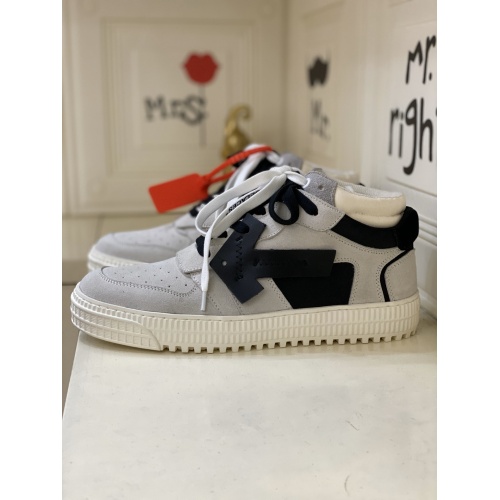 Off-White High Tops Shoes For Men #837112 $98.00 USD, Wholesale Replica Off-White High Tops Shoes