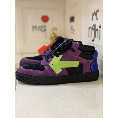 Off-White High Tops Shoes For Men #837115 $98.00 USD, Wholesale Replica Off-White High Tops Shoes