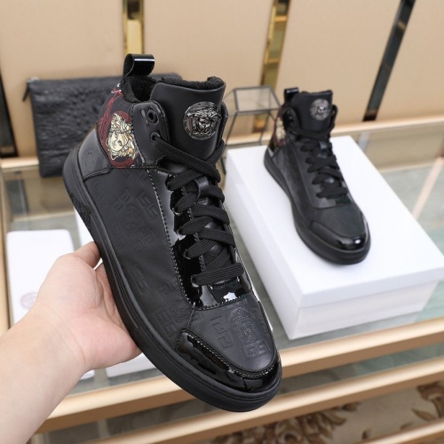 Replica Versace High Tops Shoes For Men #837131 $96.00 USD for Wholesale