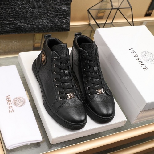 Versace High Tops Shoes For Men #837134 $96.00 USD, Wholesale Replica Versace High Tops Shoes