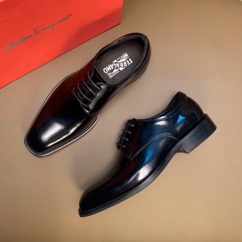 Ferragamo Leather Shoes For Men #837353 $96.00 USD, Wholesale Replica Salvatore Ferragamo Leather Shoes