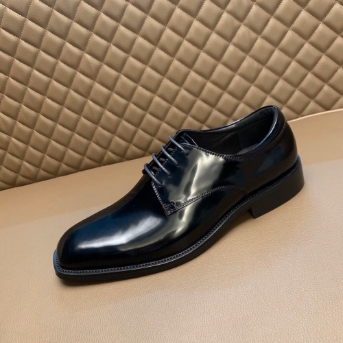 Replica Ferragamo Leather Shoes For Men #837353 $96.00 USD for Wholesale