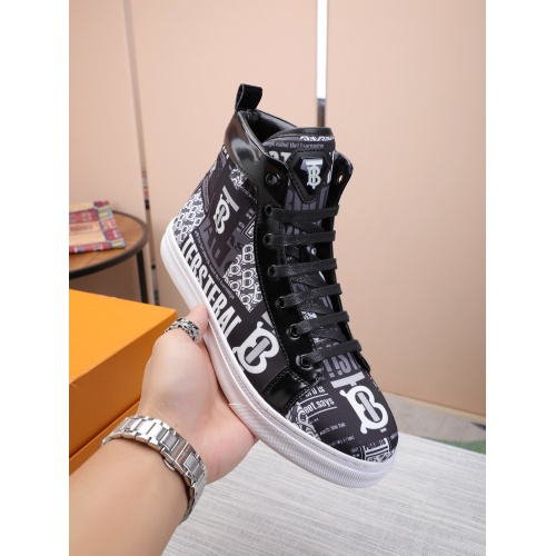Replica Burberry High Tops Shoes For Men #837365 $85.00 USD for Wholesale