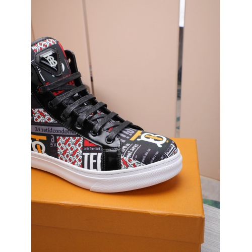 Replica Burberry High Tops Shoes For Men #837366 $85.00 USD for Wholesale
