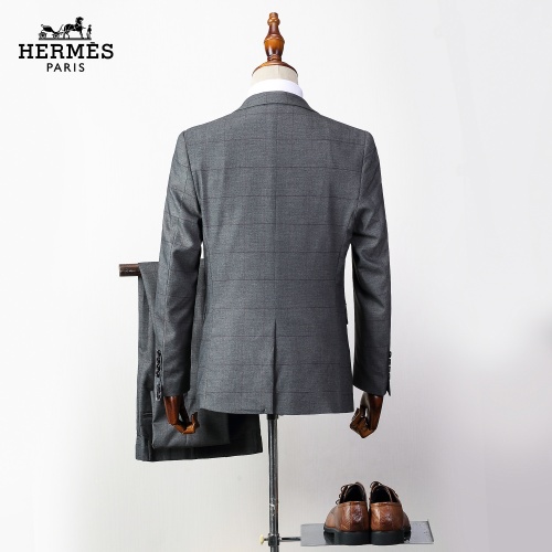 Replica Hermes Two-Piece Suits Long Sleeved For Men #837649 $85.00 USD for Wholesale