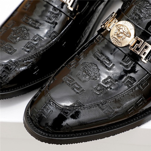 Replica Versace Leather Shoes For Men #838232 $82.00 USD for Wholesale
