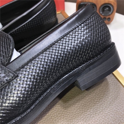Replica Salvatore Ferragamo Leather Shoes For Men #838263 $82.00 USD for Wholesale