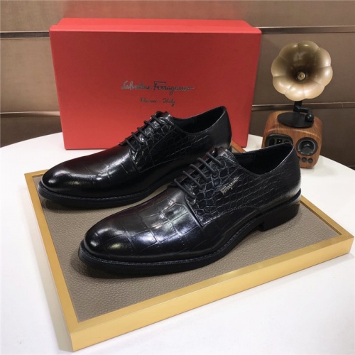 Salvatore Ferragamo Leather Shoes For Men #838264 $82.00 USD, Wholesale Replica Salvatore Ferragamo Leather Shoes