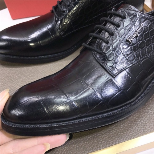 Replica Salvatore Ferragamo Leather Shoes For Men #838264 $82.00 USD for Wholesale