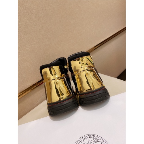 Replica Versace High Tops Shoes For Men #838290 $80.00 USD for Wholesale