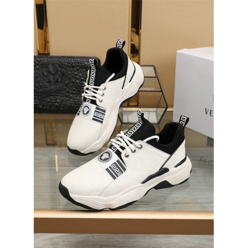Versace Casual Shoes For Men #838333 $82.00 USD, Wholesale Replica Versace Casual Shoes