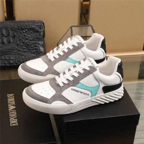 Replica Armani Casual Shoes For Men #838345 $85.00 USD for Wholesale