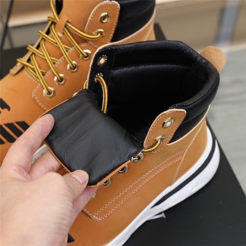 Replica Armani High Tops Shoes For Men #838348 $85.00 USD for Wholesale