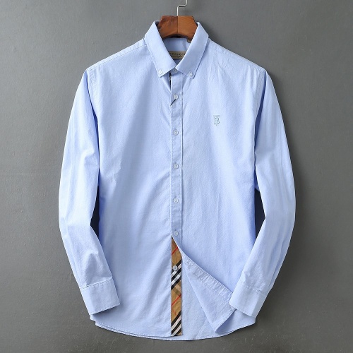 Burberry Shirts Long Sleeved For Men #838573 $40.00 USD, Wholesale Replica Burberry Shirts