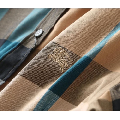 Replica Burberry Shirts Long Sleeved For Men #838580 $39.00 USD for Wholesale