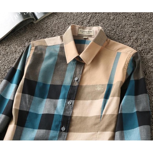 Replica Burberry Shirts Long Sleeved For Women #838582 $39.00 USD for Wholesale
