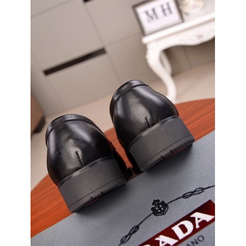 Replica Prada Leather Shoes For Men #838620 $82.00 USD for Wholesale