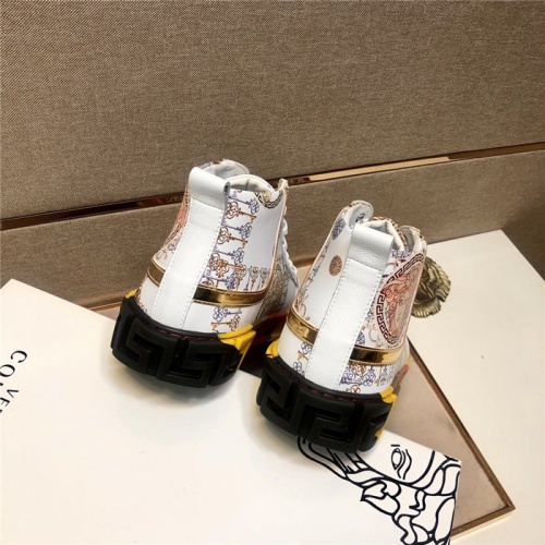 Replica Versace High Tops Shoes For Men #838634 $82.00 USD for Wholesale