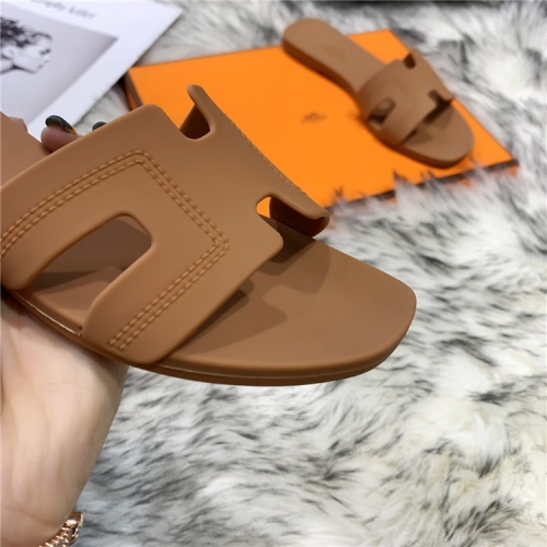 Replica Hermes Slippers For Women #838994 $40.00 USD for Wholesale