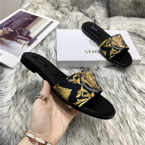 Replica Versace Slippers For Women #838999 $56.00 USD for Wholesale