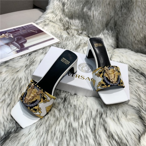 Replica Versace Slippers For Women #839002 $60.00 USD for Wholesale