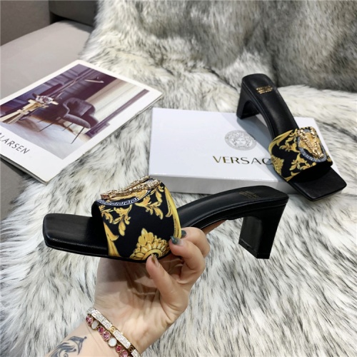 Replica Versace Slippers For Women #839003 $60.00 USD for Wholesale
