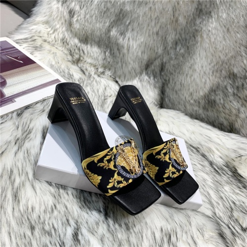 Replica Versace Slippers For Women #839003 $60.00 USD for Wholesale