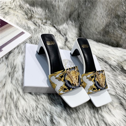 Replica Versace Slippers For Women #839004 $74.00 USD for Wholesale
