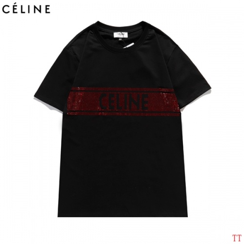 Celine T-Shirts Short Sleeved For Men #839014 $27.00 USD, Wholesale Replica Celine T-Shirts