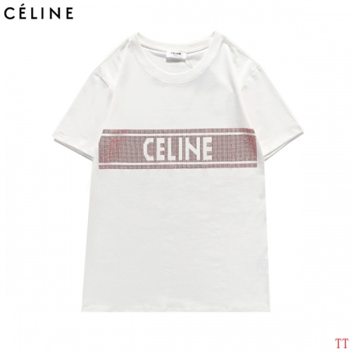 Celine T-Shirts Short Sleeved For Men #839015 $27.00 USD, Wholesale Replica Celine T-Shirts