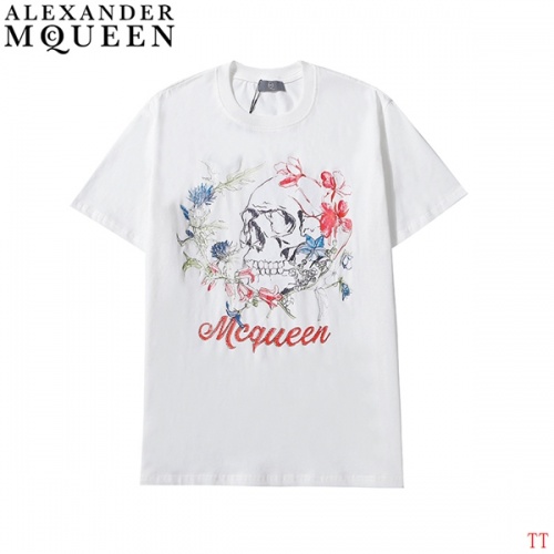 Alexander McQueen T-shirts Short Sleeved For Men #839023 $27.00 USD, Wholesale Replica Alexander McQueen T-shirts