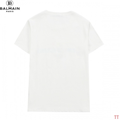 Replica Balmain T-Shirts Short Sleeved For Men #839302 $29.00 USD for Wholesale