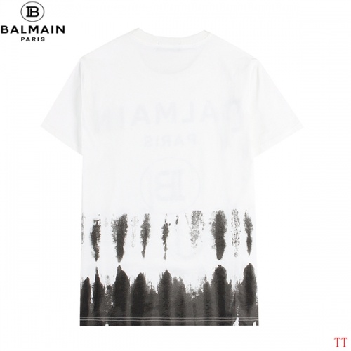 Replica Balmain T-Shirts Short Sleeved For Men #839305 $27.00 USD for Wholesale