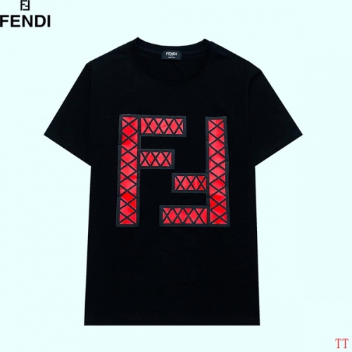 Fendi T-Shirts Short Sleeved For Men #839342 $27.00 USD, Wholesale Replica Fendi T-Shirts