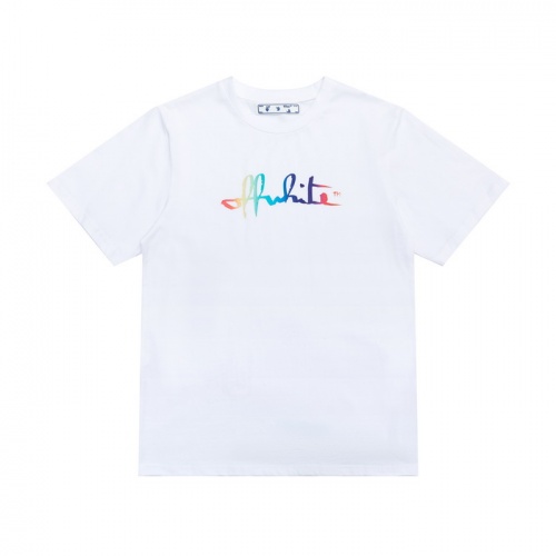 Off-White T-Shirts Short Sleeved For Men #839560 $27.00 USD, Wholesale Replica Off-White T-Shirts