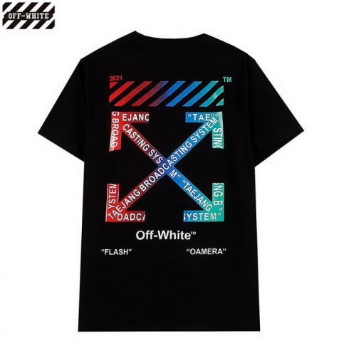 Off-White T-Shirts Short Sleeved For Men #839861 $27.00 USD, Wholesale Replica Off-White T-Shirts